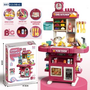 Đồ chơi bếp nấu ăn cỡ lớn 78cm 42 chi tiết cho bé L666-91