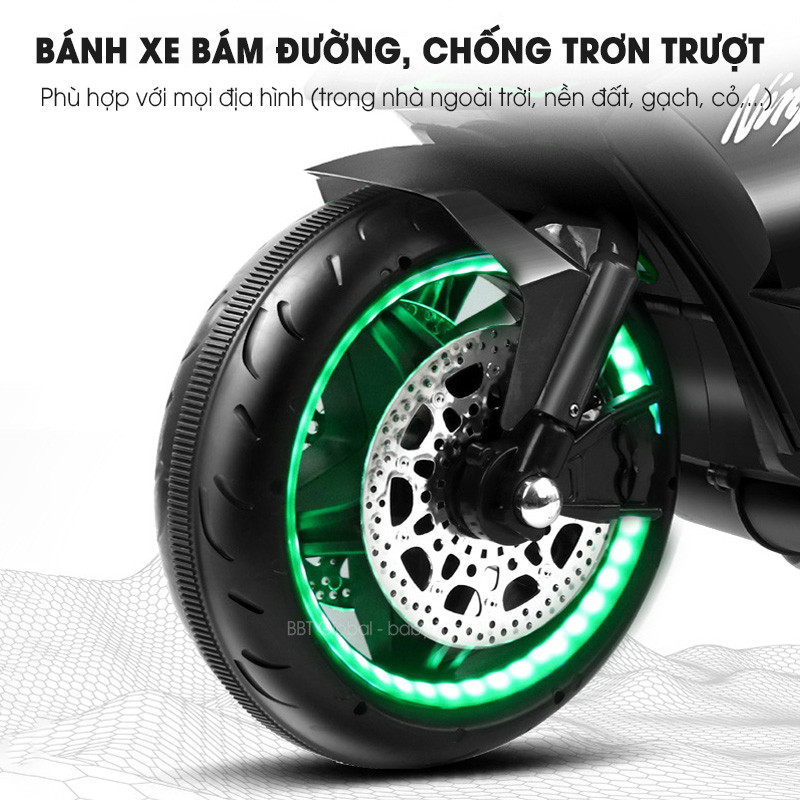 Xe máy điện trẻ em phân khối lớn H2R BBT-6000