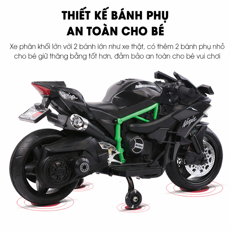 Xe máy điện trẻ em phân khối lớn H2R BBT-6000