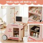 Đồ chơi xe đẩy bác sĩ bằng gỗ MSN25029
