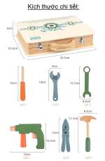 Bộ đồ chơi gỗ vali dụng cụ sửa chữa MSN20016