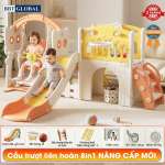 Cầu trượt xích đu liên hoàn kết hợp vận động đa năng BBT Global BSL414