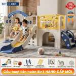 Cầu trượt xích đu liên hoàn kết hợp vận động đa năng BBT Global BSL414