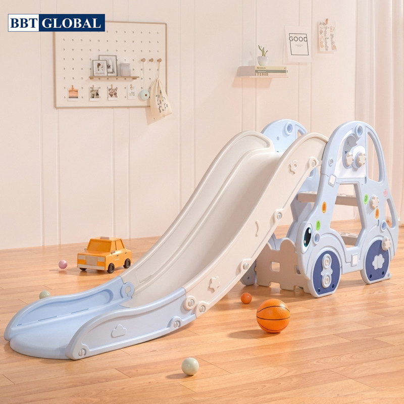 Cầu trượt cho bé BBT Global ô tô máng dài BSL422