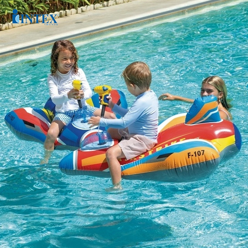 Phao bơi máy bay có súng phun nước INTEX 57531