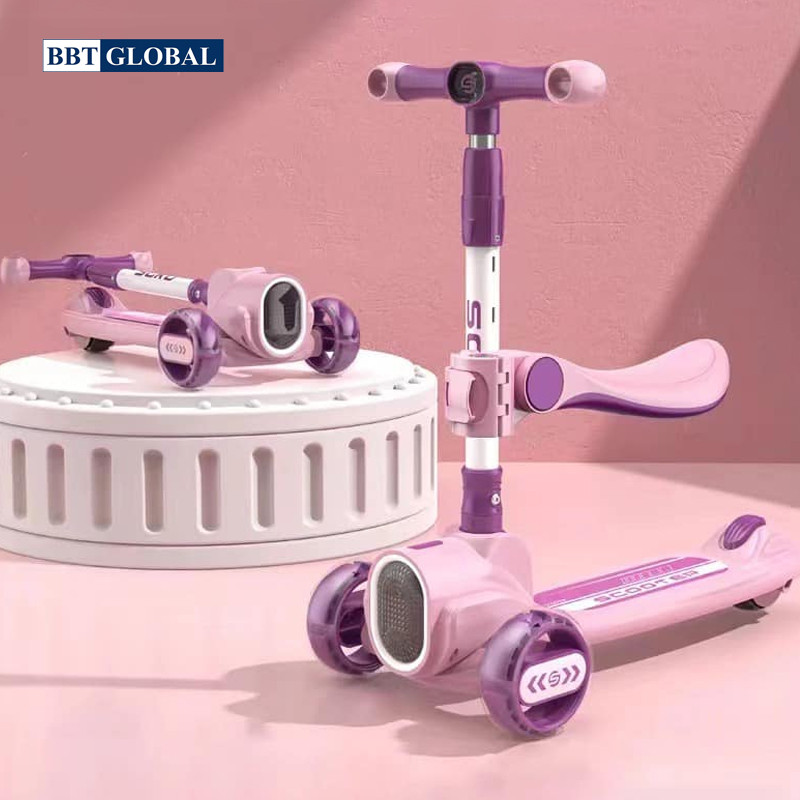 Xe trượt scooter cho bé BBT Global KM987M có ghế ngồi