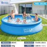 Bể bơi gia đình tròn cổ bơm hơi đường kính 3m96 INTEX 28143