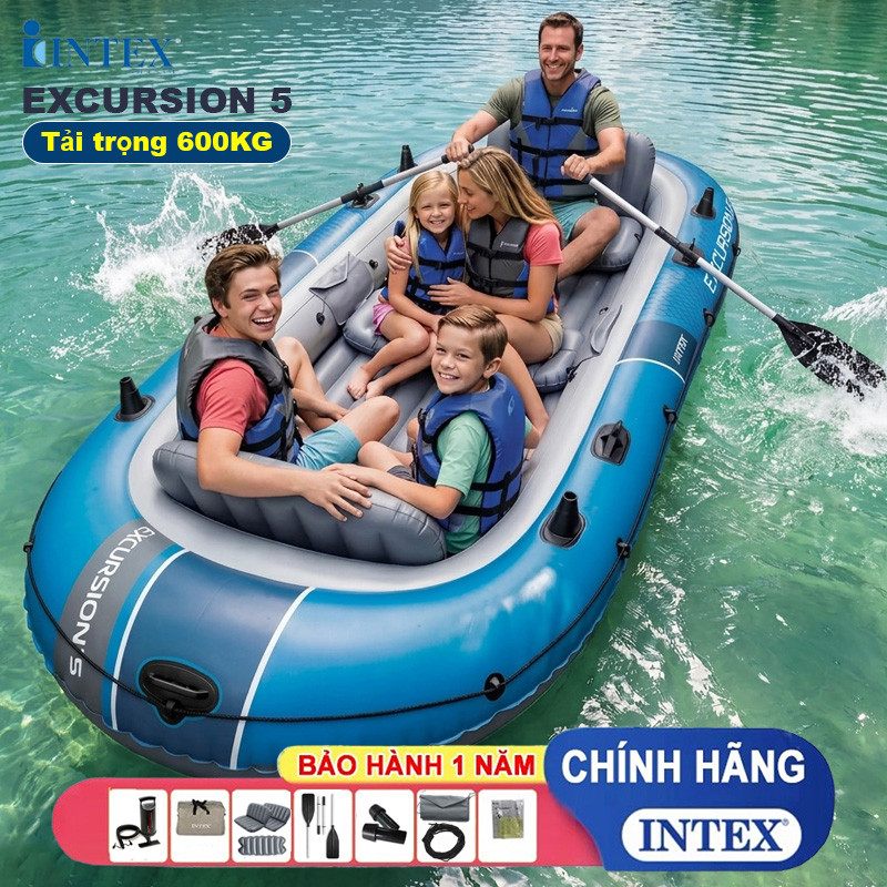 Thuyền hơi EXCURSION 5 mẫu mới INTEX 66325