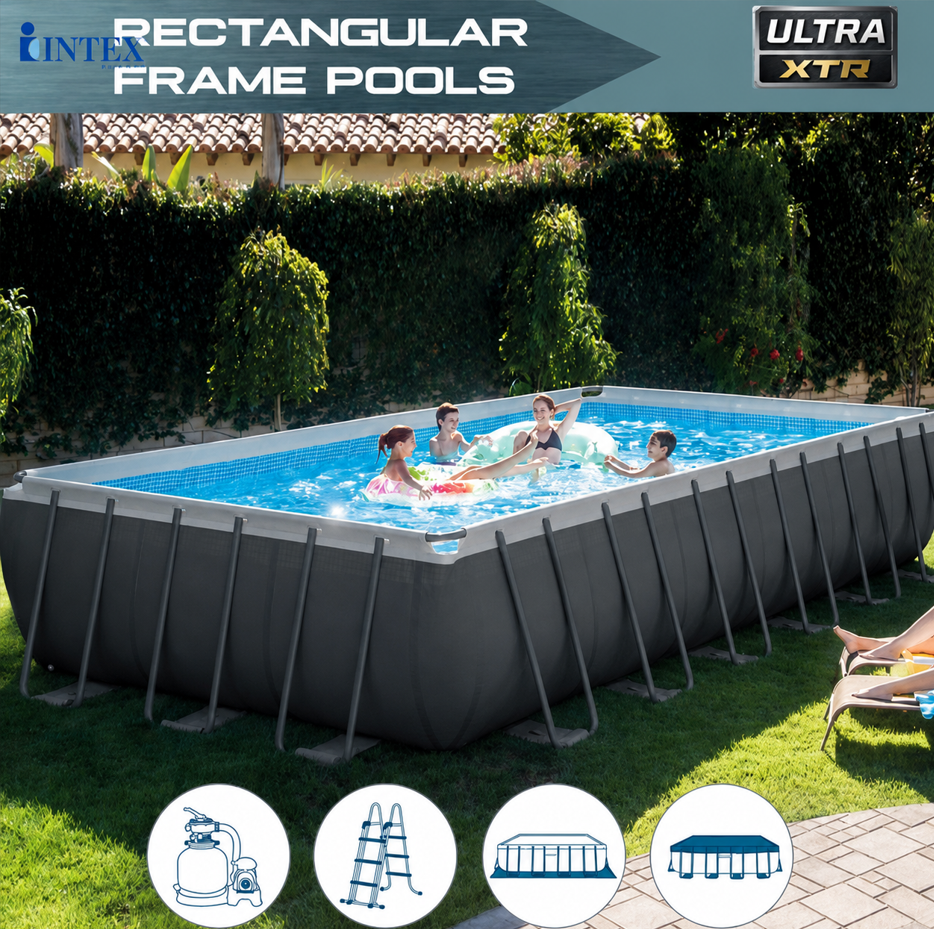 Hồ bơi lắp ráp chịu lực 7m32 có máy lọc INTEX 26364