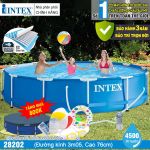 Hồ bơi di động tròn có máy lọc nước 3m05 INTEX 28202