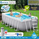 Bể bơi khung kim loại 4mx2m PREMIUM cao cấp chịu lực INTEX 26788