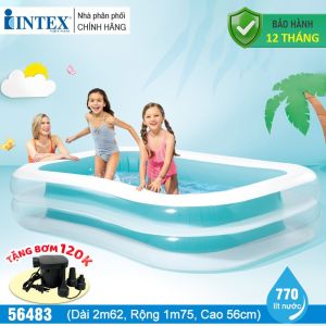 Bể bơi phao hình chữ nhật 2m62 x 1m75 INTEX 56483