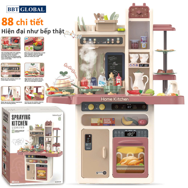 Đồ chơi nấu ăn cho bé 88 chi tiết CỠ ĐẠI 889-326