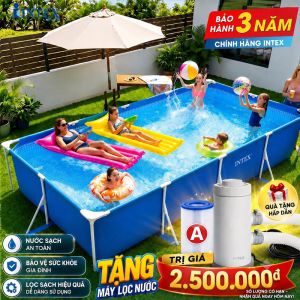 Hồ bơi khung kim loại chữ nhật 4,5m*2,2m INTEX 28273