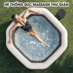 Bể bơi sục massage có máy lọc tạo clo từ muối 2m01 INTEX 28458