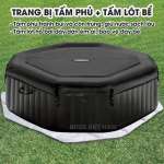 Bể bơi sục massage có máy lọc tạo clo từ muối 2m01 INTEX 28458