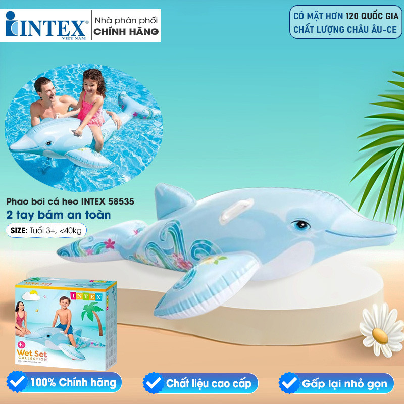 Phao bơi cá heo INTEX 58535