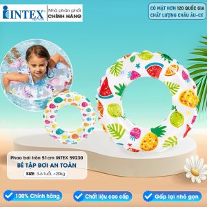 Phao bơi hoa trong suốt 51cm INTEX 59230