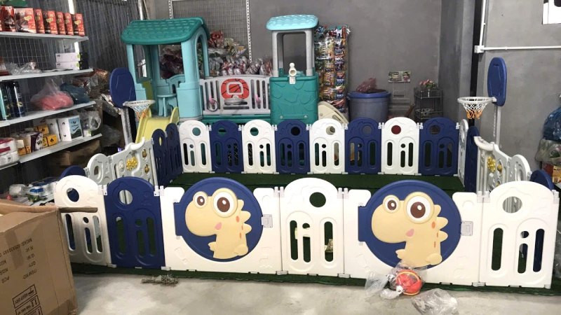 Quây cũi khủng long trẻ em