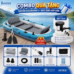 Thuyền hơi EXCURSION 5 mẫu mới INTEX 66325