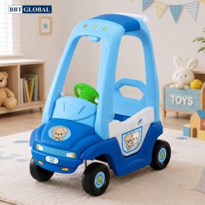 Xe chòi chân ô tô cảnh sát xanh Z06