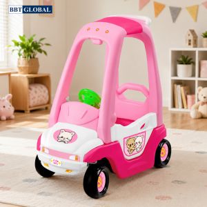 Xe chòi chân ô tô bus hồng Z07