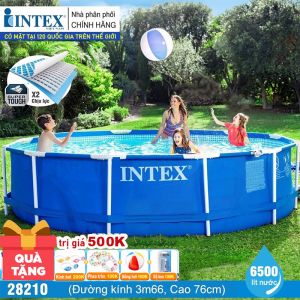 Bể bơi khung kim loại tròn 366*76cm INTEX 28210