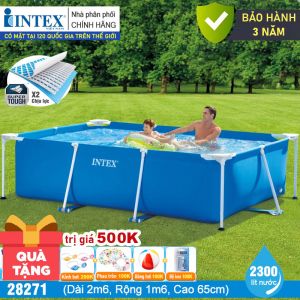 Bể bơi di động cho trẻ em 2.6m*1,6m INTEX 28271