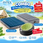 COMBO Giường hơi đôi 1m52 và giường hơi đơn 99cm INTEX 64189 64112