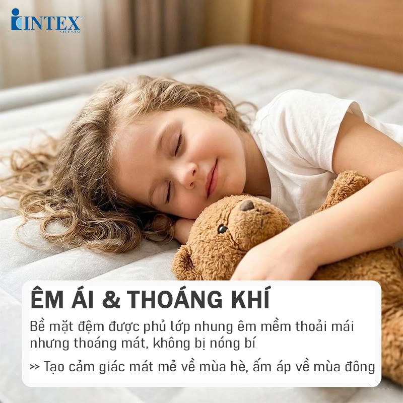 Giường hơi đơn tự phồng cao cấp 99cm Intex 64412