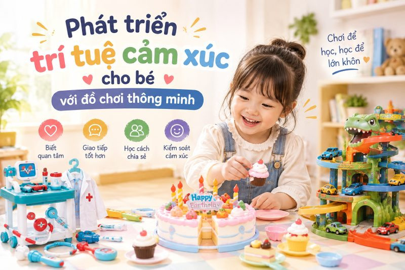 Phát triển trí tuệ cảm xúc cho bé với đồ chơi thông minh