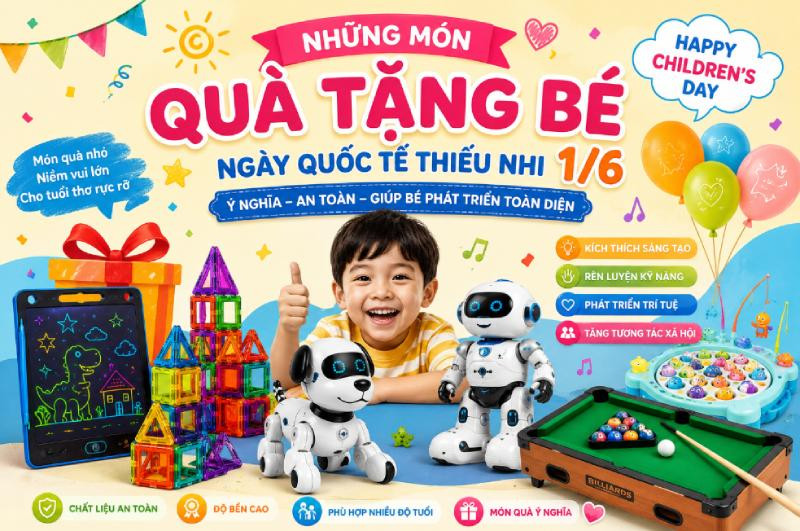 Qùa tặng bé ngày 1/6