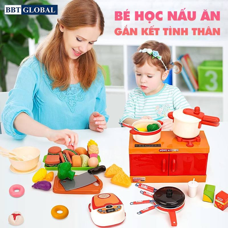 Gắn kết tình thân khi chơi đồ chơi nấu ăn