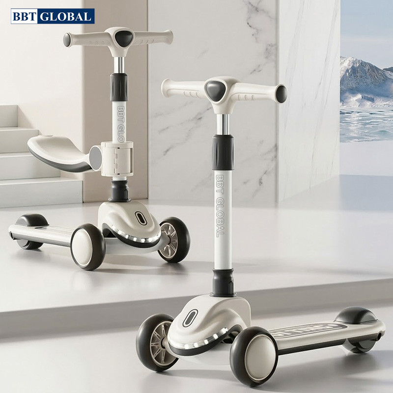 Xe trượt scooter 2in1 cho bé có ghế ngồi BBT Global KM983S