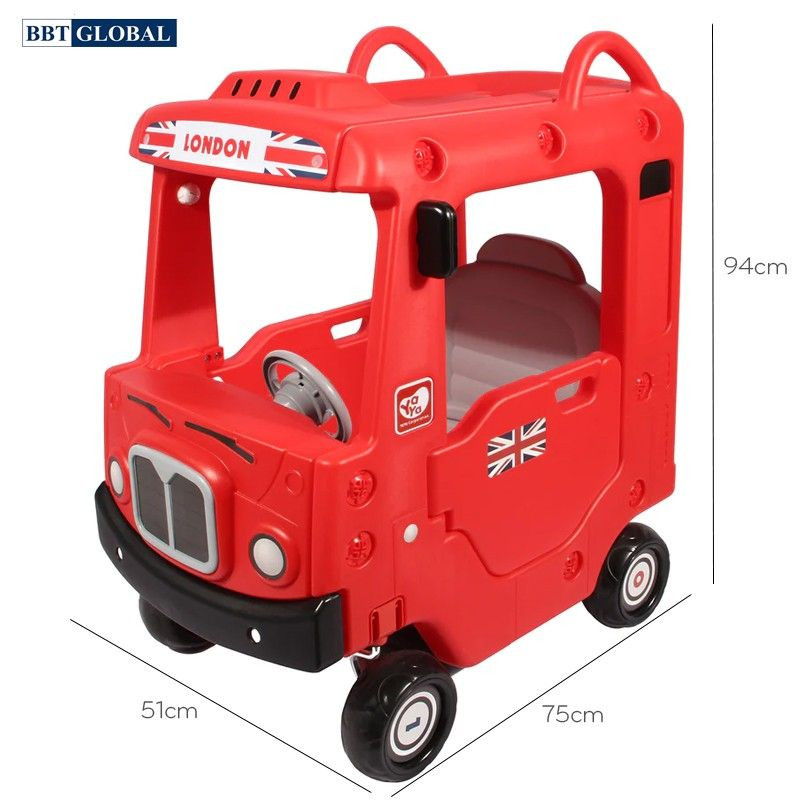 Xe chòi chân ô tô bus school đỏ Z010