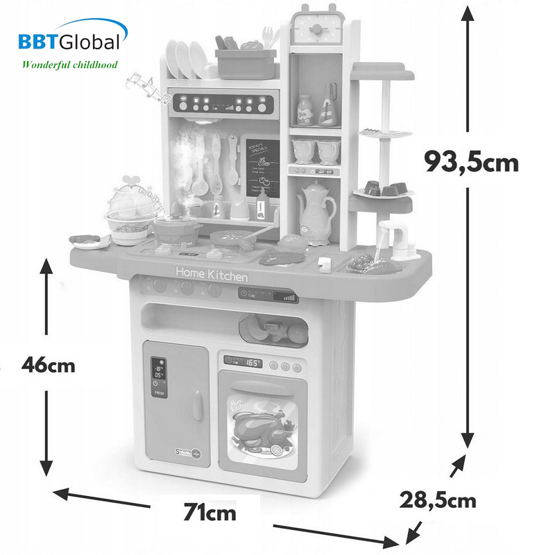 Bộ đồ chơi nấu ăn cỡ lớn 65 chi tiết 889-162