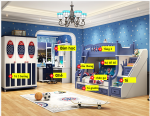 Bộ nội thất phòng ngủ bé trai đẹp nhập khẩu BO-820