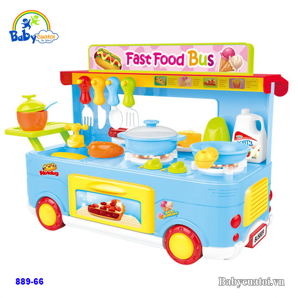 Đồ chơi xe Bus đồ ăn nhanh 889-66