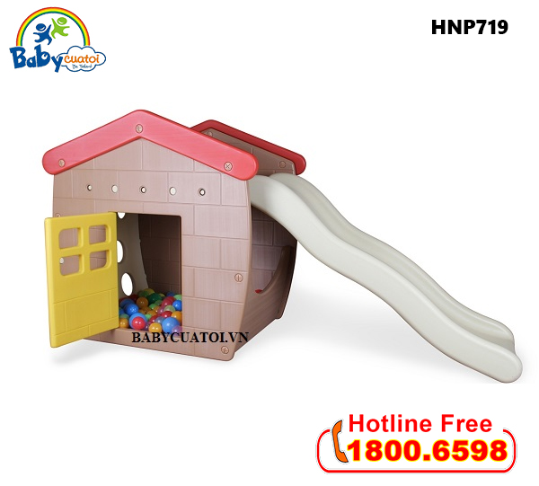 Nhà chơi cầu trượt bể bóng Hàn Quốc cho bé HNP719_1