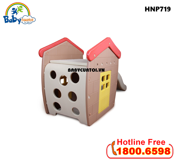 Nhà chơi cầu trượt bể bóng Hàn Quốc cho bé HNP719_2