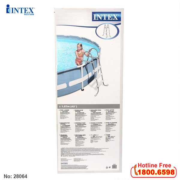 Cầu thang bể bơi 107cm INTEX 28065