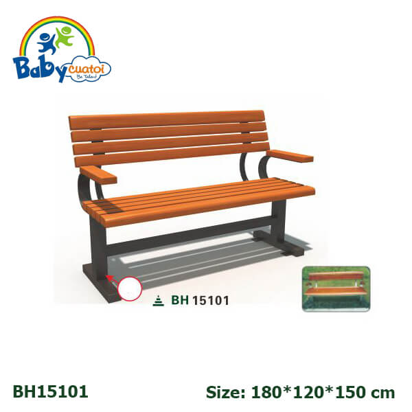 Ghế gỗ băng ban công ngoài trời nhập khẩu chất lượng cao GCVNK15101