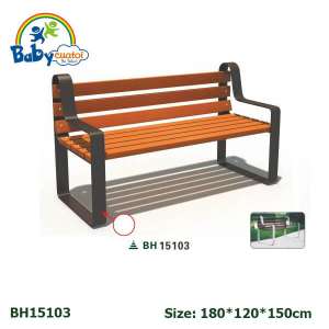 Ghế gỗ công viên sân vườn ngoài trời nhập khẩu chất lượng cao GCVNK15103