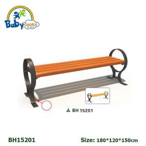 Ghế gỗ băng dài công viên sân vườn ban công ngoài trời nhập khẩu GCVNK15201