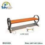 Ghế gỗ băng dài công viên sân vườn ban công ngoài trời nhập khẩu GCVNK15201