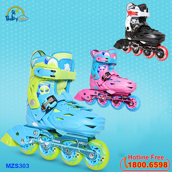 giay-truot-patin-cougar-MZS303-mau-hong-xanh-den