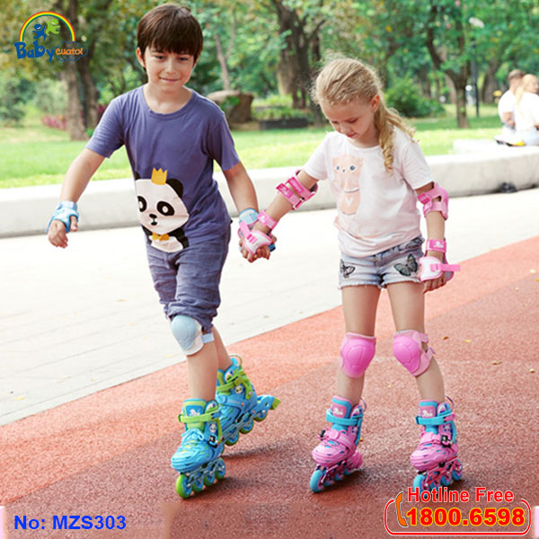 Giày trượt patin Cougar bánh cao su cao cấp MZS303