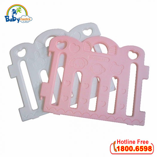 Cặp cạnh quây bóng Hàn Quốc mầu hồng trắng 6504-2HT