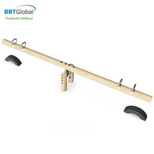 Bập bênh 4 chỗ ngoài trời bằng gỗ cao cấp BBT Global HT-J008