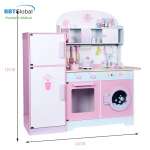 Đồ chơi nấu ăn gỗ cao cấp cỡ lớn có tủ lạnh 2 ngăn MSN18023